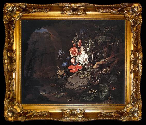framed  MIGNON, Abraham The Nature as a Symbol of Vanitas ag, ta009-2